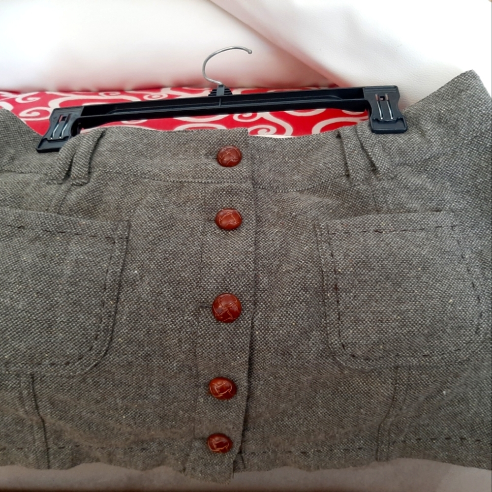 American Eagle Outfitters Mini Skirt, Grey, Size 12